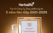 Herbalife Việt Nam đạt Top 10 Công ty Thực phẩm Uy tín năm 2025