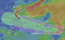 Bão Kalmaegi tiếp tục mạnh lên, dự báo cường độ cực đại đạt cấp 14, giật cấp 17