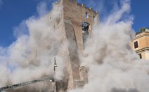 Tháp cổ ở Ý sập khi đang cải tạo, 1 công nhân tử vong