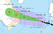 Bão Kalmaegi mạnh lên cấp 14, giật cấp 17, có thể mạnh thêm
