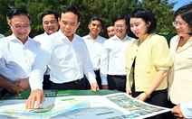 Bí thư Trần Lưu Quang khảo sát đô thị lấn biển Cần Giờ, yêu cầu thi công nhanh, đúng tiến độ