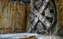 Máy đào hầm 'Thần Tốc' dự án metro số 3 đã về đích tại ga Hà Nội