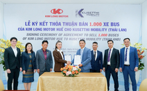 Kim Long motor ký hợp đồng xuất 1.000 xe buýt sang thị trường Thái Lan