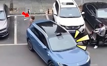 Cô gái quê một cục khi đứng lì xí chỗ đỗ xe với ô tô công nghệ