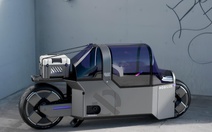 Xe máy điện có cabin, cốp, đai an toàn như ô tô vẫn cực kỳ nhỏ gọn