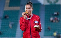 Quách Thị Lan giành tấm HCV lịch sử ở SEA Games 33