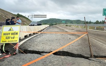 Cao tốc Bắc - Nam qua phía đông Đắk Lắk bị đứt gãy vì mưa lũ gây dịch chuyển đất
