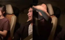 Chồng bị quát không trượt phát nào khi dạy vợ lái ô tô