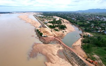 Lũ khoét thủng vào bờ sông Ba rộng 100m, dài 1,5km