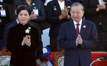 Tổng Bí thư Tô Lâm dự lễ diễu binh, kỷ niệm 50 năm Quốc khánh Lào