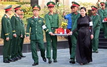 Đưa 30 hài cốt liệt sĩ hy sinh tại Campuchia về đất mẹ an táng