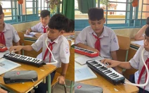 Bé trai thổi kèn phím Melodica siêu đỉnh