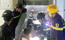 Giải cứu 3 người bị mắc kẹt trong thang máy của bệnh viện ở Đà Nẵng