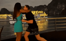 Hoa hậu Brazil chia sẻ clip được cầu hôn trên du thuyền ở Vịnh Hạ Long