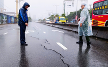 Vụ ‘hố tử thần’ nuốt chửng 2 ô tô ở Đà Nẵng: Xuất hiện nhiều vết nứt mặt đường