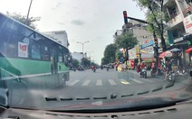 Xác minh clip xe buýt tuyến 69 vượt đèn đỏ ở ngã tư đông đúc xe cộ