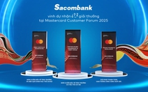 Thêm một tổ chức thẻ quốc tế vinh danh Sacombank về năng lực phát triển thanh toán số