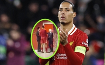 Fan Liverpool sốt vó khi Van Dijk 'thân mật' với chủ tịch PSG