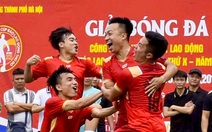 Giải bóng đá công nhân, viên chức tại Hà Nội đã tìm được nhà vô địch