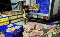 Ba người thu gom heo bệnh, heo thối làm giò chả cung ứng suất ăn công nghiệp, cơ sở ăn uống