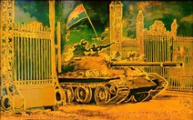 Ngắm hình ảnh xe tăng húc cổng dinh Độc Lập tại công viên Thống Nhất