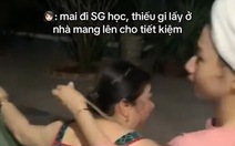 Cô gái không một động tác thừa khi mai đi học 'mẹ bảo thiếu gì lấy đó'