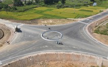 Sau vụ tai nạn, chủ đầu tư đã lắp vòng xuyến trên đường dẫn lên cao tốc