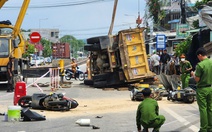 Tai nạn xe tải tông xe máy nằm la liệt: Người tử vong là chủ tiệm tạp hóa