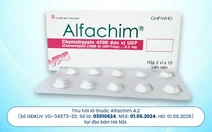 Dược Cửu Long thông báo thu hồi sản phẩm Alfachim 4.2 số lô 03010624 tại Hà Nội