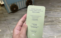 Giảm dọn phòng khách sạn, bớt chai nhựa, khách được tặng quà, thêm giờ