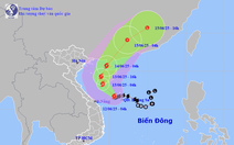 Hôm nay, bão số 1 tăng cấp, miền Trung tiếp tục mưa lớn