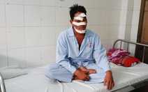 Máy bay nông nghiệp chém trúng đầu người chạy xe máy