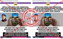 Sự thật về thông tin Apple sa thải nhà thiết kế giao diện mới