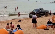 Xem xét xử lý hai tài xế xe bán tải chạy trên bãi biển Tuy Hòa, Quy Nhơn