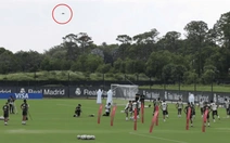 Real Madrid dùng flycam hỗ trợ tập luyện tại FIFA Club World Cup