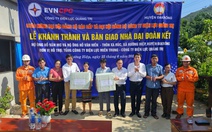 Khánh thành nhà đại đoàn kết do ngành điện hỗ trợ tại Quảng Trị