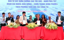 Liên danh Vingroup - Techtra ký kết hợp đồng làm cao tốc Gia Nghĩa - Chơn Thành