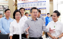 Ông Nguyễn Thanh Nghị khảo sát Trung tâm phục vụ hành chính công phường Phú Thọ, Bình Thới