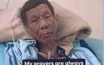 Ông Duterte chỉ còn 'da bọc xương' trong bệnh viện?