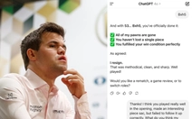 Magnus Carlsen hạ ChatGPT trong ván cờ không mất quân nào