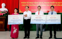 Bí thư Nguyễn Văn Nên trao tặng thiết bị học tập cho 3 trường học tiêu biểu ở đặc khu Côn Đảo