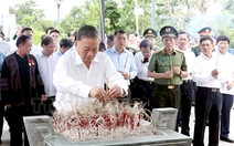 Tổng Bí thư Tô Lâm dâng hương tưởng niệm các anh hùng liệt sĩ tại Điện Biên