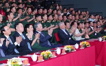 Tổng Bí thư Tô Lâm dự giao lưu nghệ thuật Khắc ghi lời Bác - vang nhịp quân hành