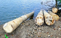 Phường vào cuộc, người dân tự tháo 15 cọc bê tông đóng lấn sông ở TP.HCM