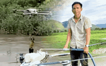 Người lái drone cứu 2 em nhỏ giữa sông nói vừa cứu vừa... run