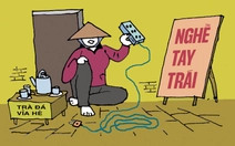 Nghề tay trái của bà bán trà đá vỉa hè