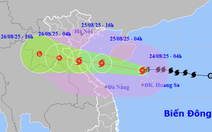 Bão số 5 mạnh lên cấp 12, giật cấp 15, sẽ còn mạnh thêm, đêm nay miền Trung mưa lớn