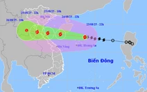 Bão số 5 tiếp tục mạnh lên đầu cấp 11, vào gần bờ sẽ đạt cường độ mạnh nhất