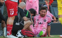 Bóng đá Mỹ nhốn nháo khi Lionel Messi phải rời sân ở phút 11