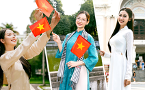 Hoa hậu Thanh Thủy, Bảo Ngọc, Quế Anh: Kiêu hãnh, tự hào hô vang hai tiếng Việt Nam